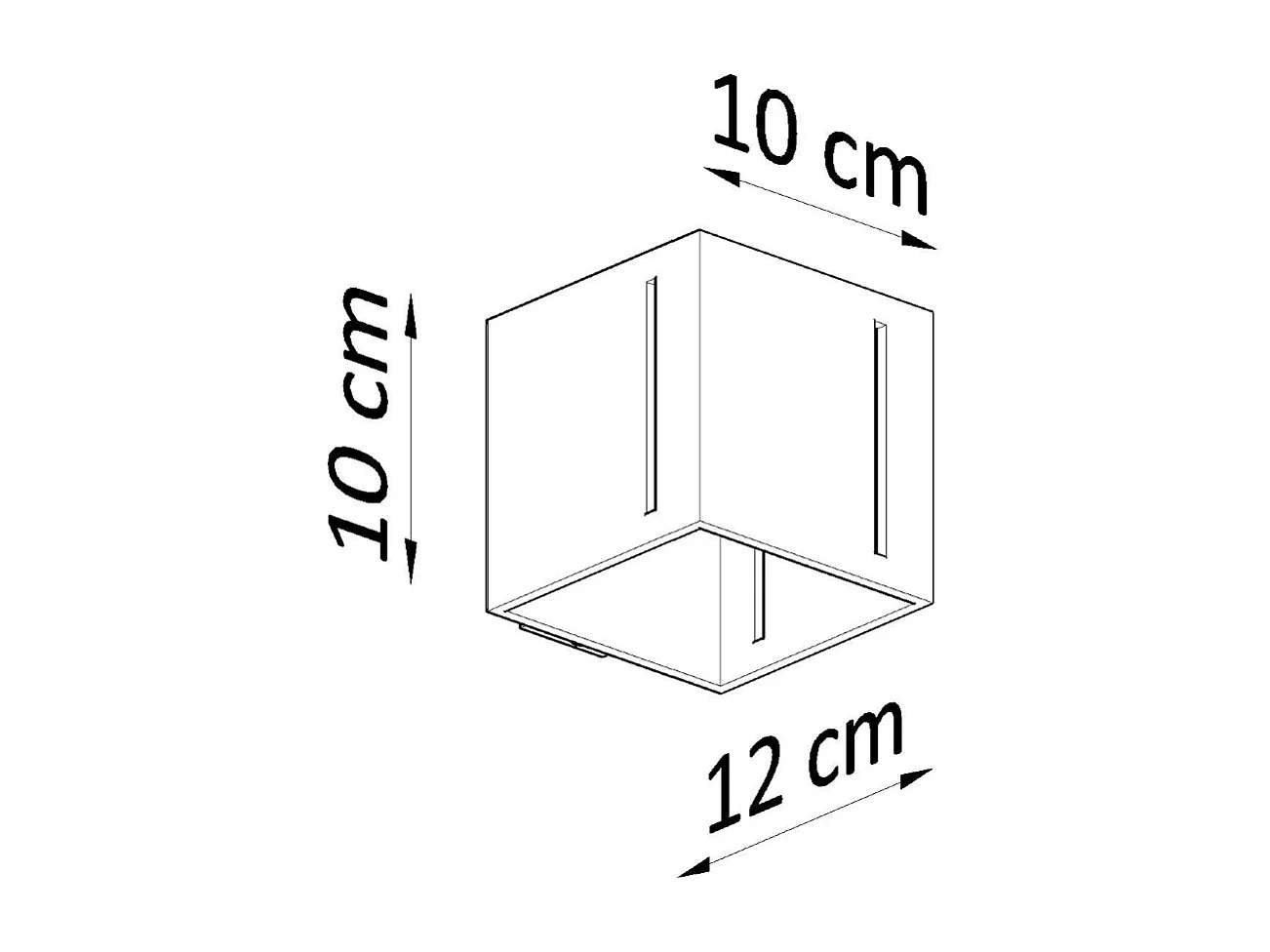 Appliques Luminara moderne en aluminium - 1 sources lumineuses 4000K - L.10 x H.10 cm - blanc
