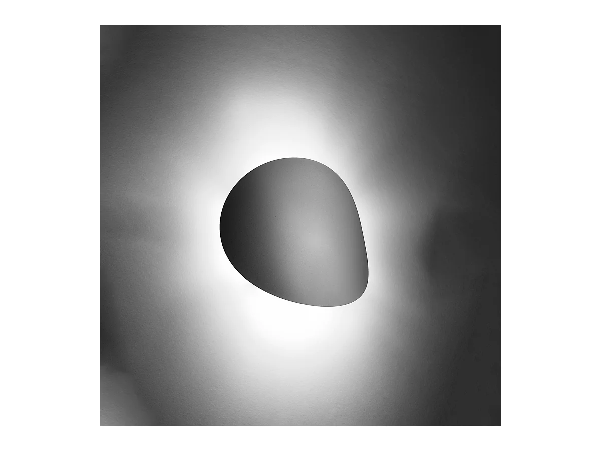 Lampade da parete Perceptix moderno di acciaio - 2 sorgenti luminose 4000K - L.25 x A.29 cm - bianco