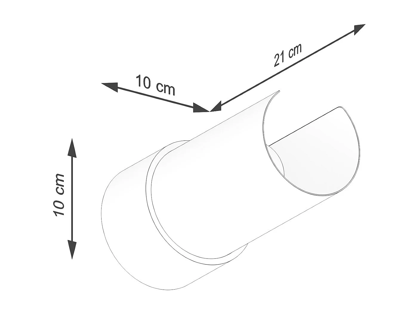 Applique Torow minimaliste en acier - 1 sources lumineuses 4000K - L.10 x H.21 cm - blanc