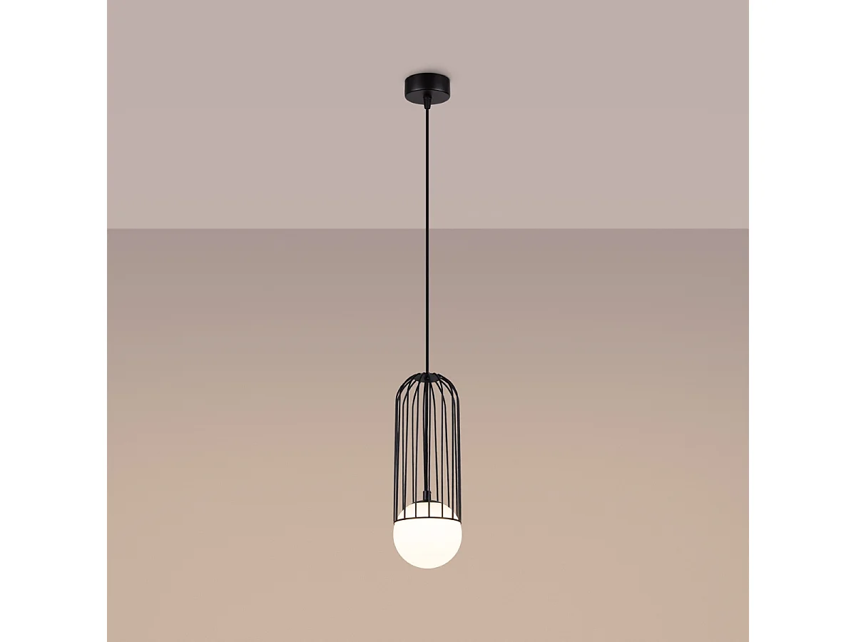 Applique Zynex moderne en acier - 1 sources lumineuses 4000K - L.12 x H.115 cm - noir