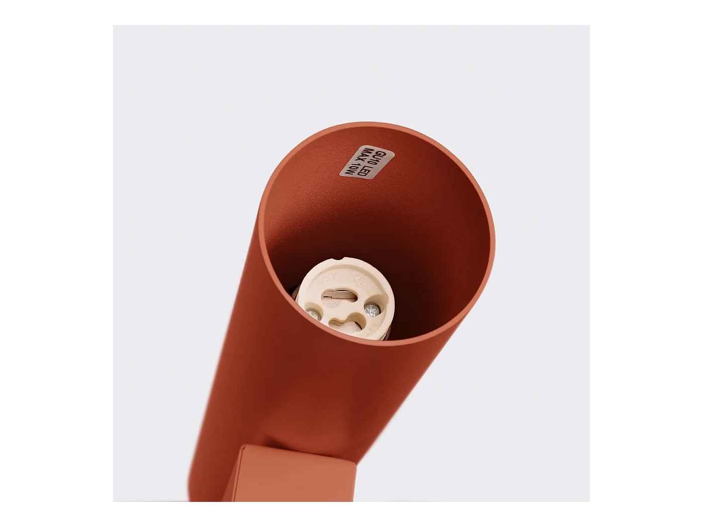 Luminária de parede Toris sótão, aço - 2 fontes de luz 4000K - L.6 x H.30 cm - ocre vermelho