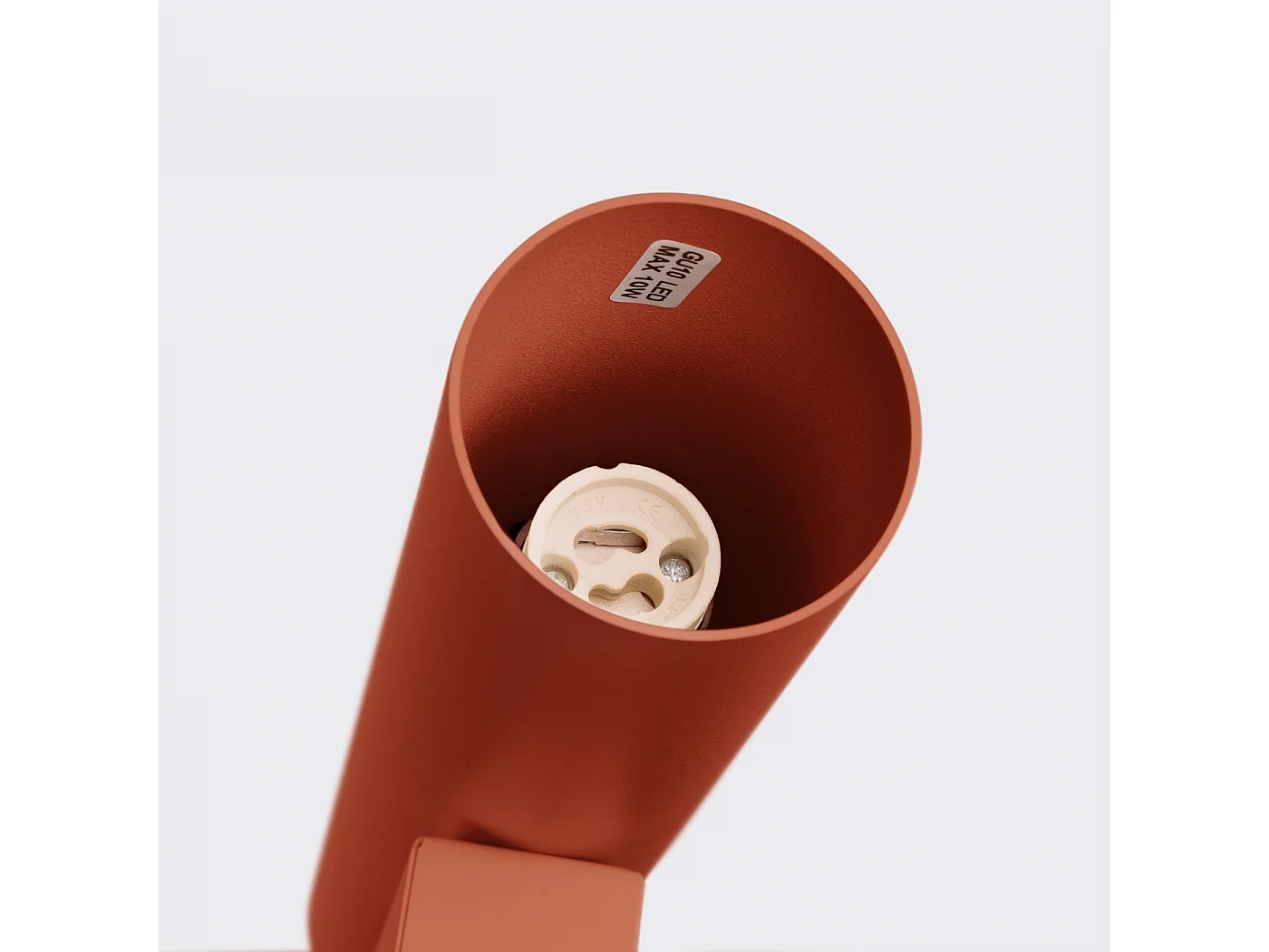 Applique Toris grenier en acier - 2 sources lumineuses 4000K - L.6 x H.30 cm - ocre rouge