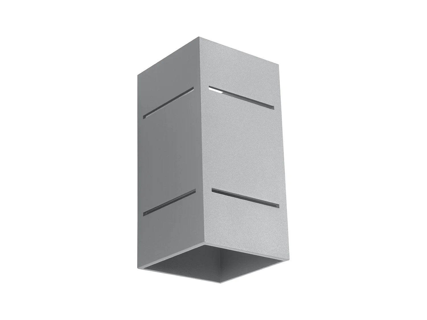 Candeeiros de parede Vivus sótão, alumínio - 1 fontes de luz 3000K - L.10 x H.20 cm - cinza