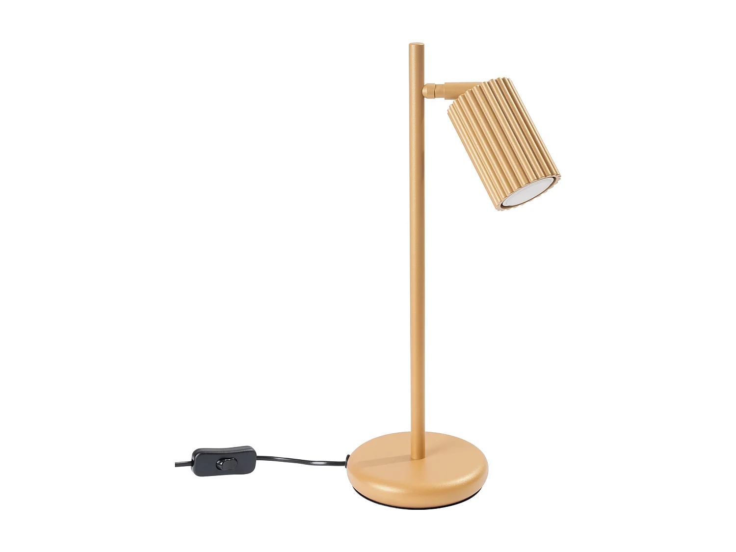 Lampe de bureau Gloow minimaliste en aluminium - 1 sources lumineuses 4000K - L.14,5 x H.43 cm - doré