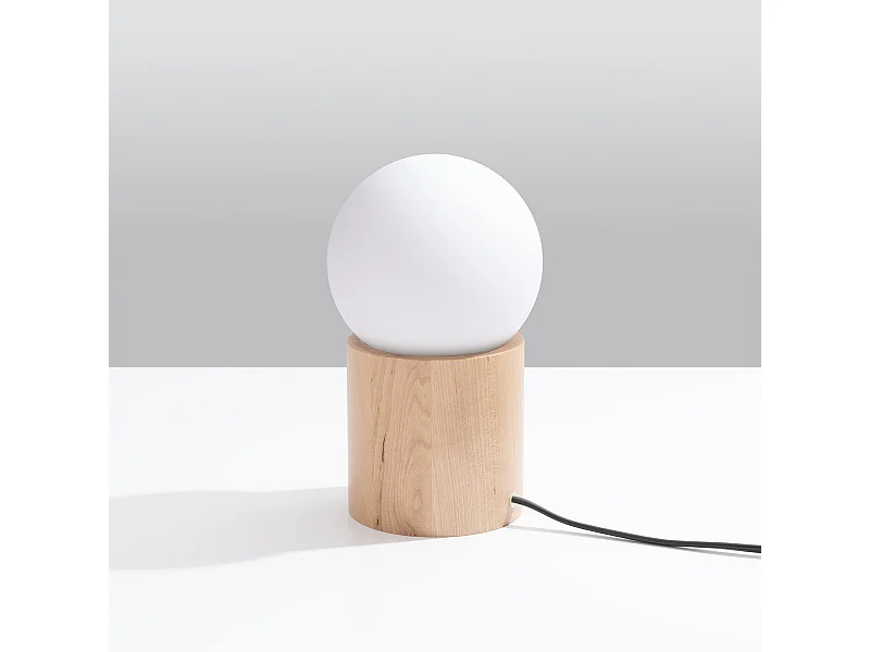 Bureaulampen Lust modern van  - 1 lichtbronnen 4000K - L.12 x H.21 cm - natuurlijk hout