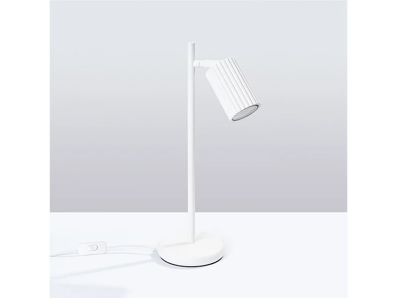 Bureaulamp Gloow minimalistisch van  - 1 lichtbronnen 4000K - L.14,5 x H.43 cm - wit