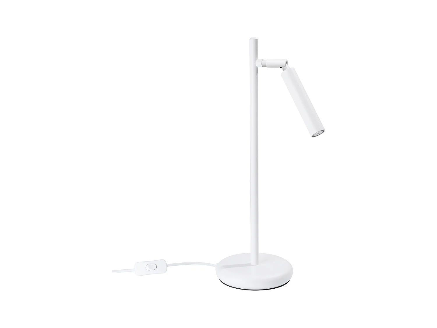 Lampa biurkowa nowoczesny Brill, stal - 1 źródło światła 4000K - L.14 x H.43 cm - biały