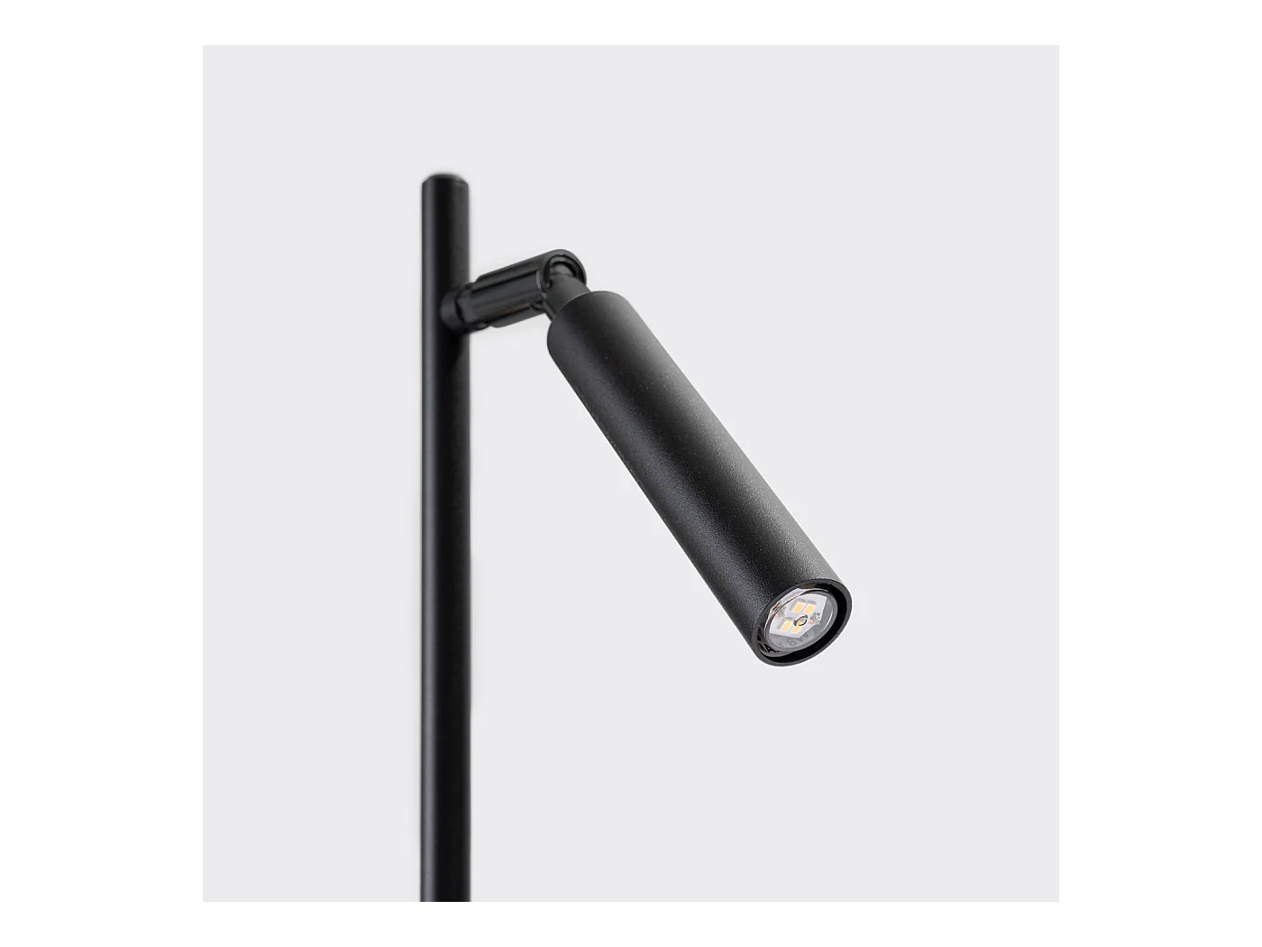 Lampa biurkowa nowoczesny Brill, stal - 1 źródło światła 3000K - L.14 x H.43 cm - czarny