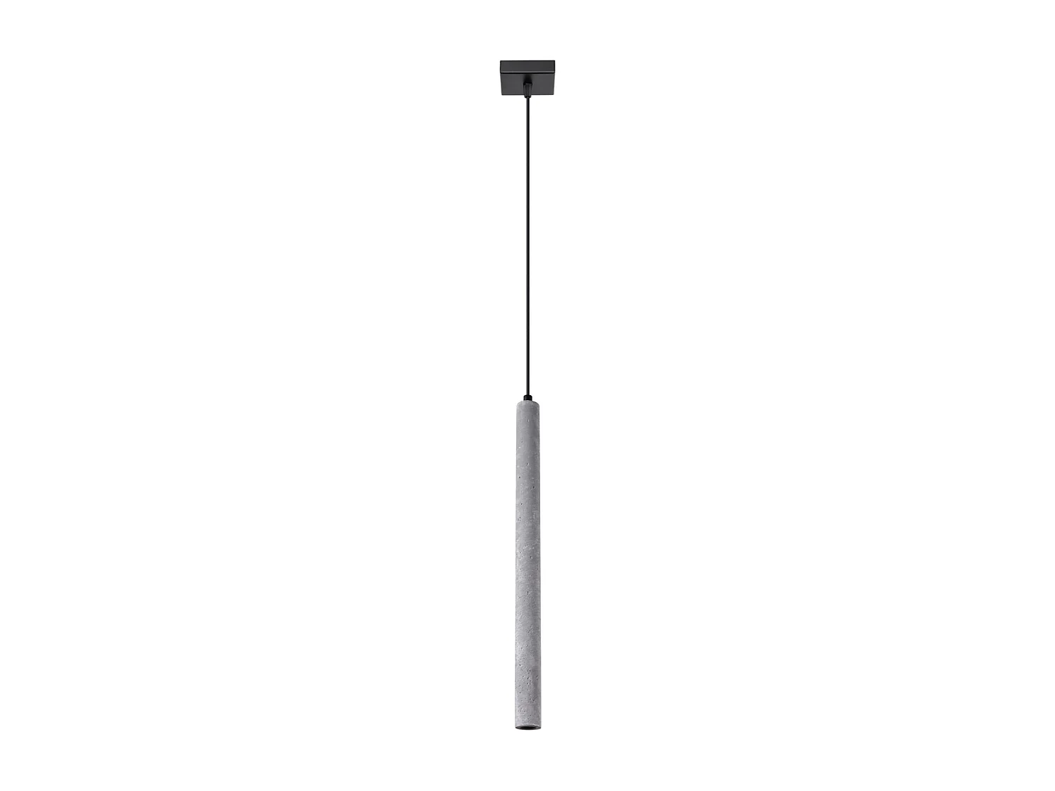 Lampes suspendues Brill moderne en béton - 1 sources lumineuses 3000K - L.8 x H.120 cm - gris