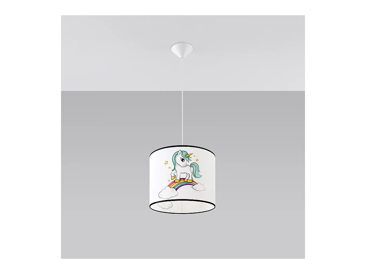 Lampy wiszące nowoczesny Lincrone, PVC - 1 źródło światła 4000K - L.30 x H.95 cm - wielokolorowy