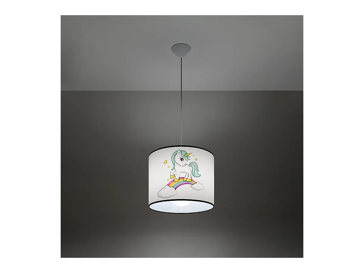 Lampy wiszące nowoczesny Lincrone, PVC - 1 źródło światła 4000K - L.30 x H.95 cm - wielokolorowy