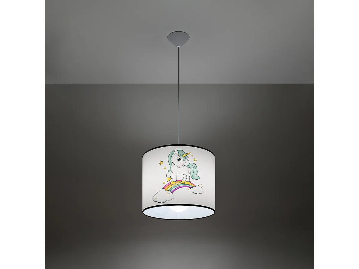 Lampes suspendues Lincrone moderne en PVC - 1 sources lumineuses 4000K - L.30 x H.95 cm - multicolore