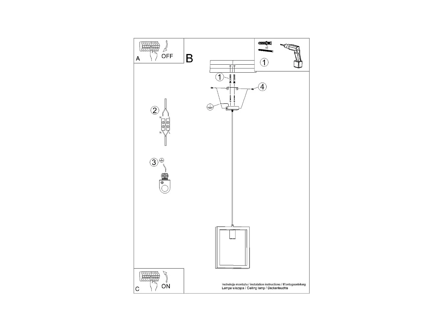 Lampy wiszące skandynawski Zodiara, stal/drewno - 1 źródło światła 3000K - L.24 x H.133 cm - naturalne drewno