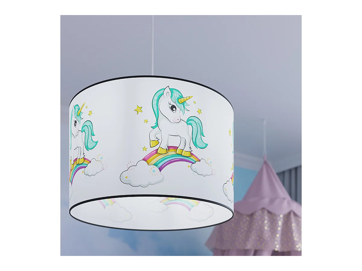 Lampy wiszące nowoczesny Lincrone, PVC - 1 źródło światła 4000K - L.40 x H.95 cm - wielokolorowy