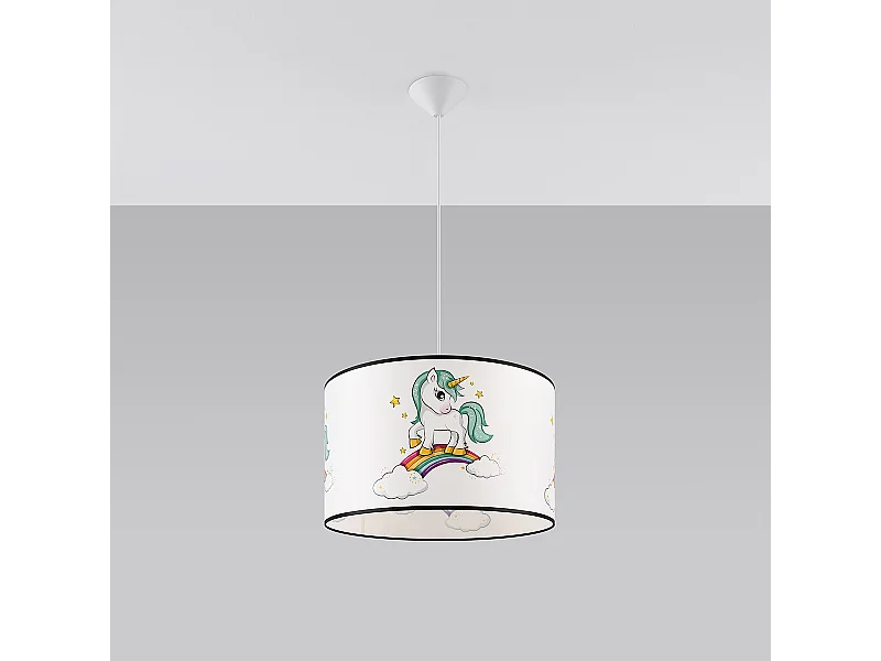 Lampes suspendues Lincrone moderne en PVC - 1 sources lumineuses 4000K - L.40 x H.95 cm - multicolore