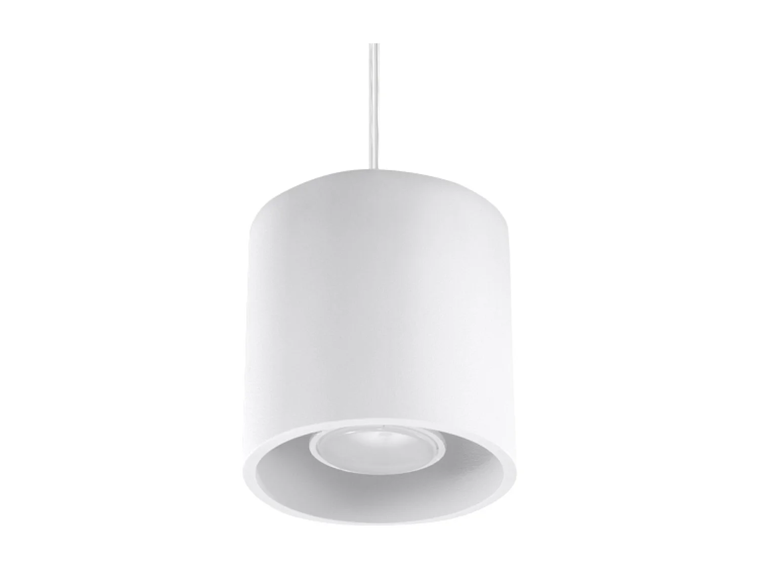 Lampes suspendues Celeris moderne en aluminium - 1 sources lumineuses 4000K - L.10 x H.110 cm - blanc