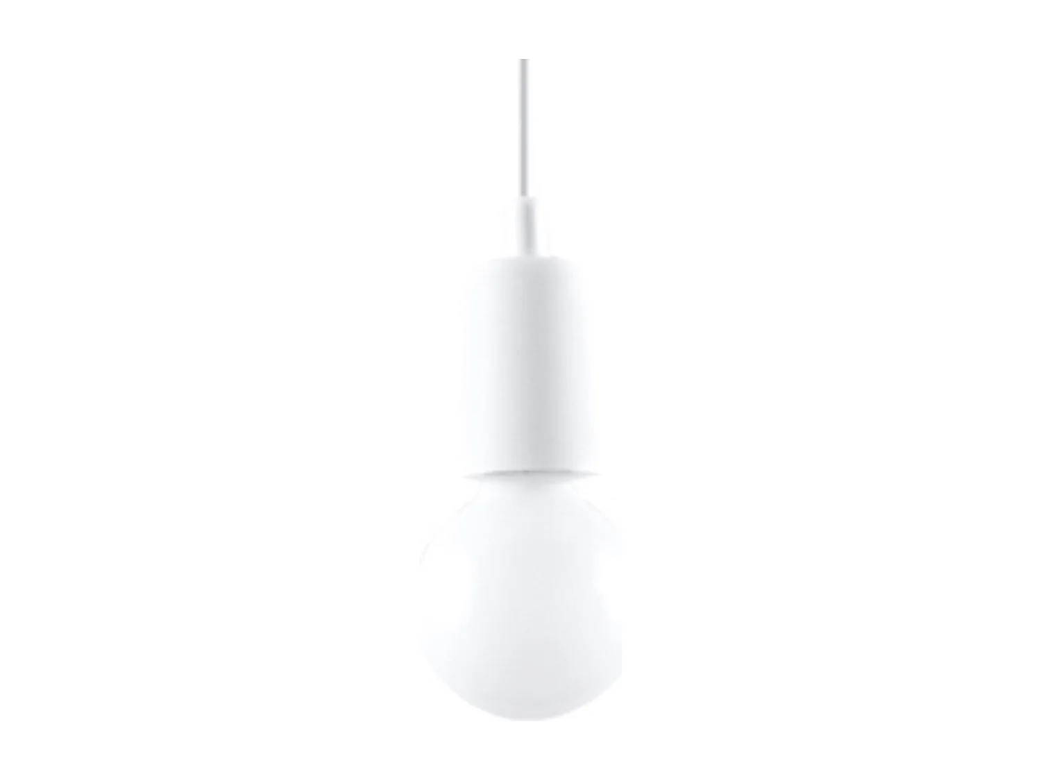 Lampes suspendues Astis moderne en PVC - 1 sources lumineuses 4000K - L.9 x H.90 cm - blanc