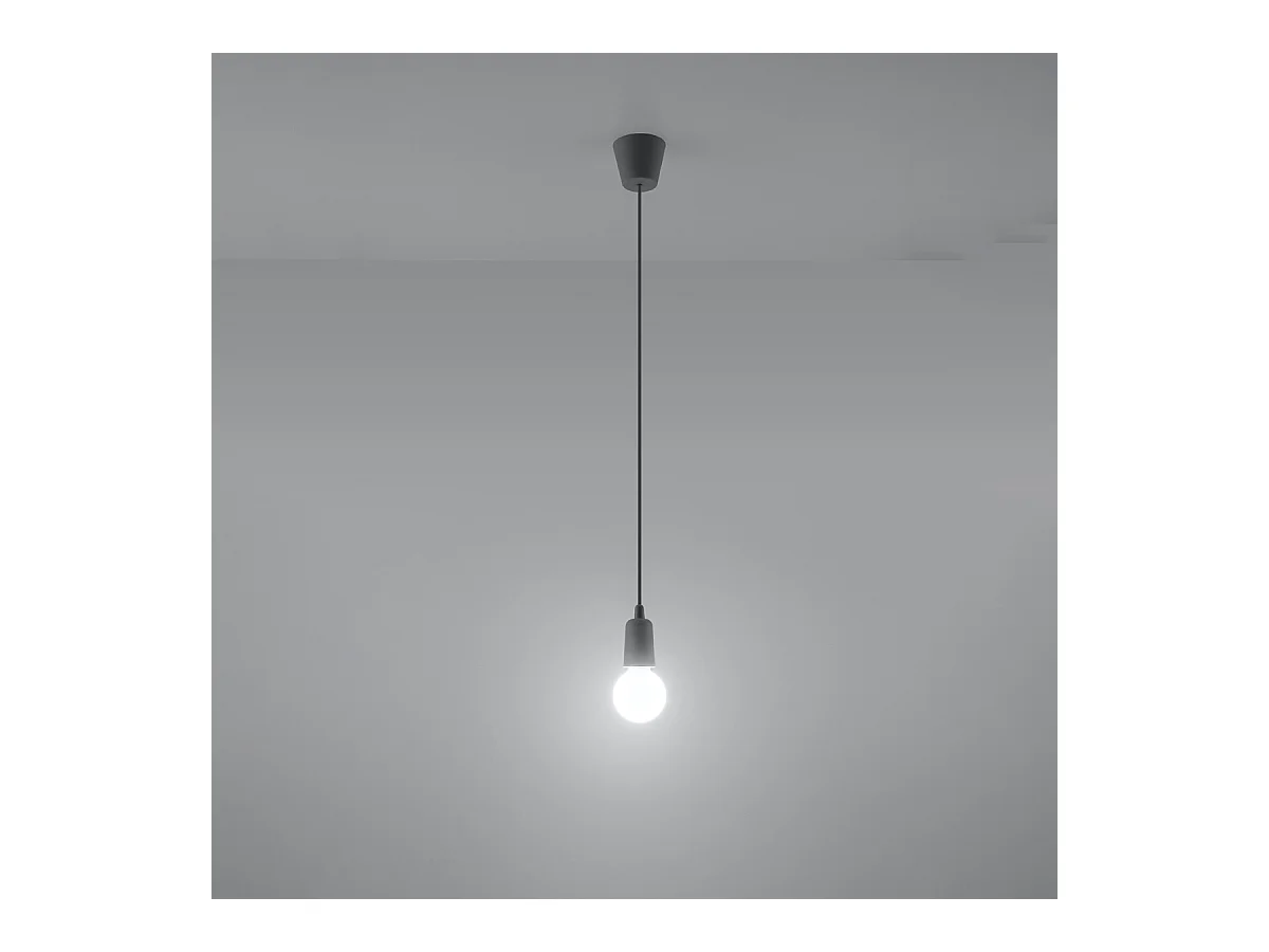 Hanglampen Astis modern van  - 1 lichtbronnen 4000K - L.9 x H.90 cm - grijs