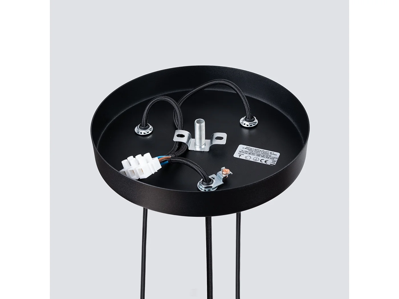 Lampa wisząca nowoczesny Euphora, stal - 3 źródło światła 3000K - L.19.5 x H.118 cm - czarny