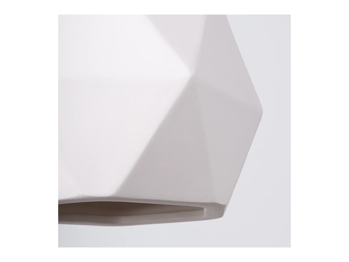 Lampes suspendues Mintx moderne en céramique - 1 sources lumineuses 4000K - L.20 x H.125 cm - blanc