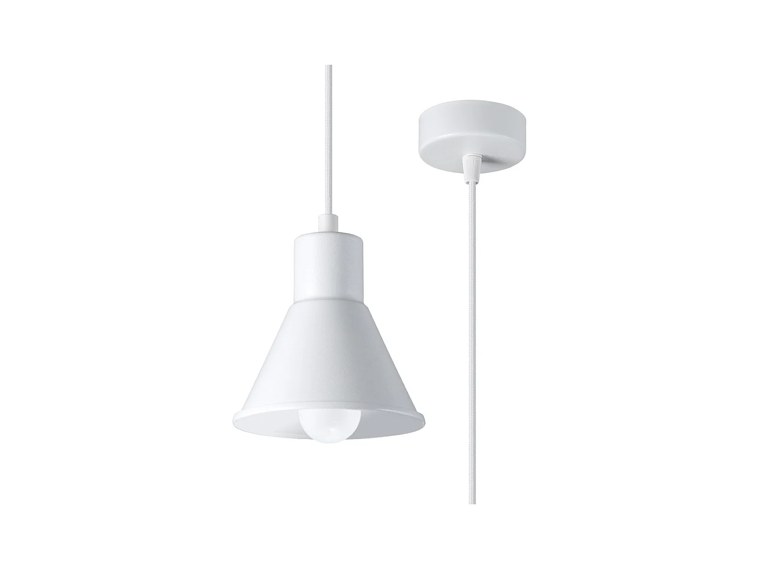 Hanglampen Faldura modern van  - 1 lichtbronnen 4000K - L.14 x H.120 cm - wit