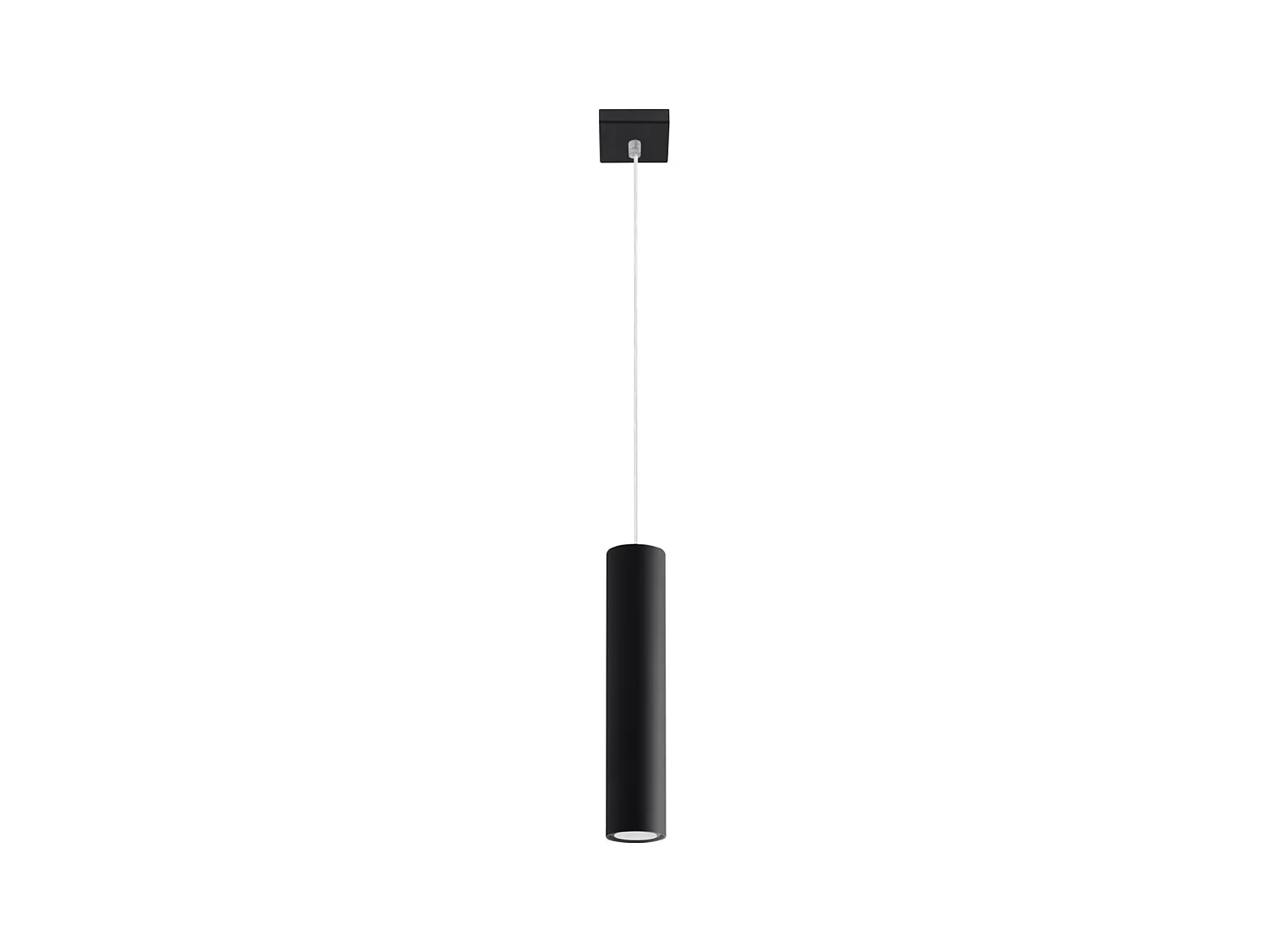 Hanglampen Toris modern van  - 1 lichtbronnen 4000K - L.8 x H.100 cm - zwart