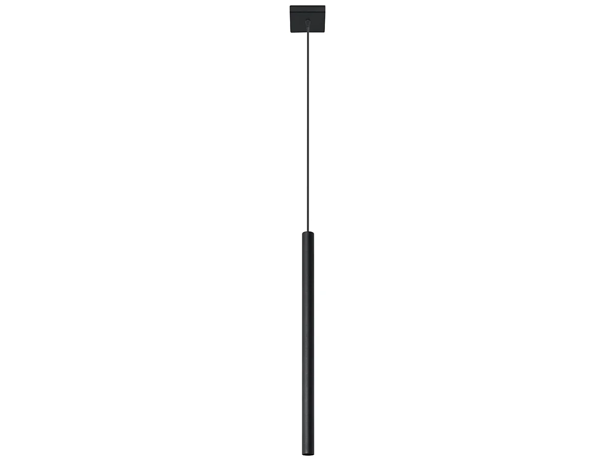 Lampes suspendues Brill moderne en acier - 1 sources lumineuses 4000K - L.8 x H.100 cm - noir