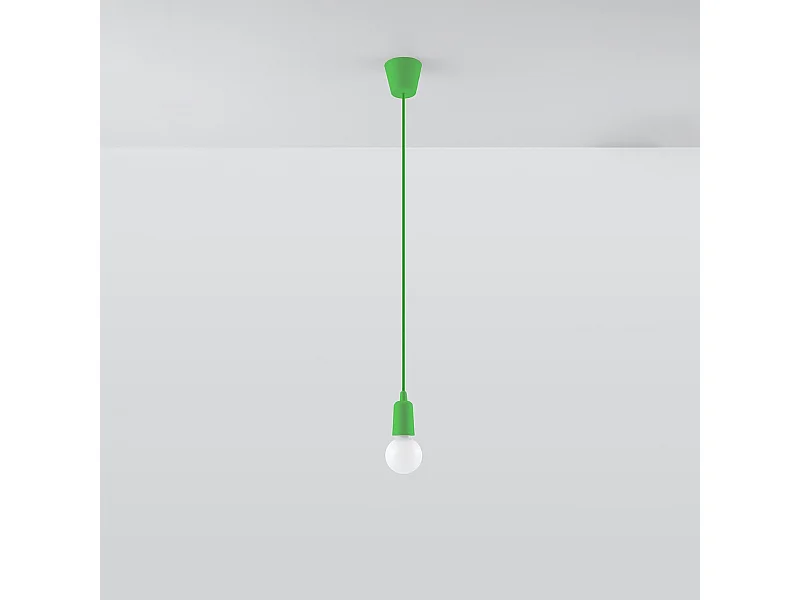 Lámparas colgantes Astis moderno de CLORURO DE POLIVINILO - 1 fuentes luminosas 4000K - L.9 x A.90 cm - verde