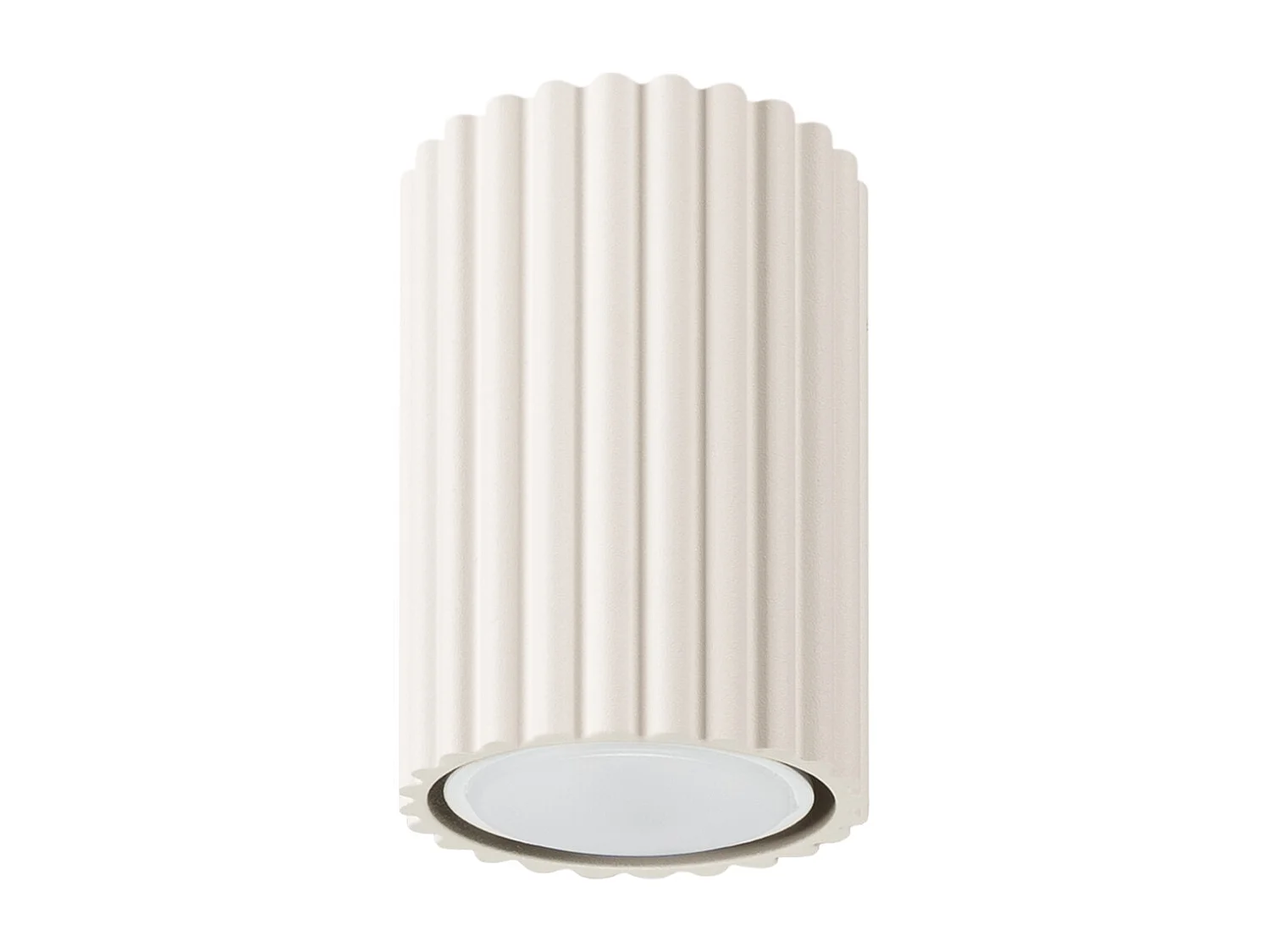 Plafonnier Gloow minimaliste en aluminium - 1 sources lumineuses 4000K - L.6,5 x H.10 cm - beige