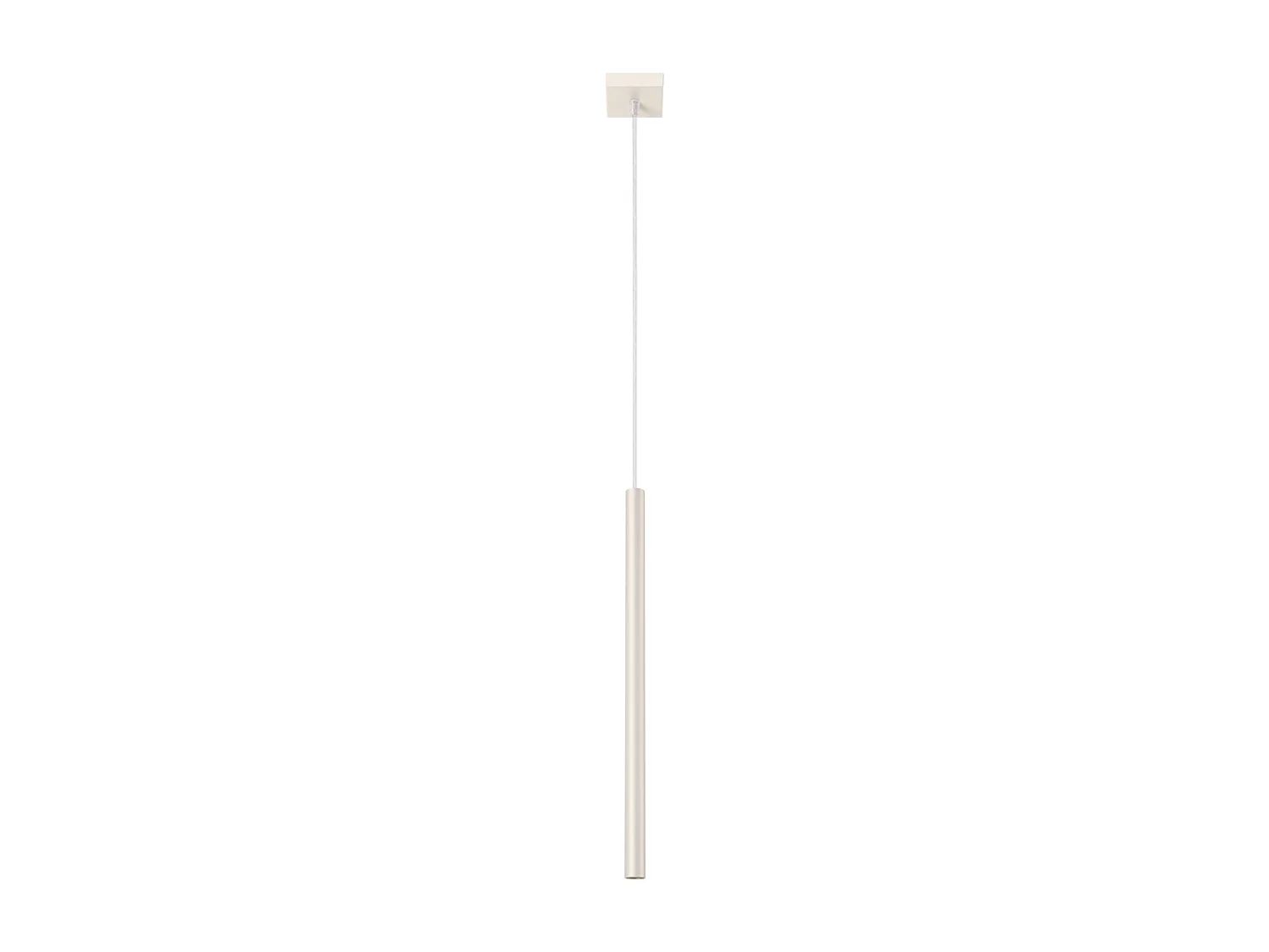 Lampe à suspension Brill moderne en acier - 1 sources lumineuses 4000K - L.8 x H.114 cm - beige