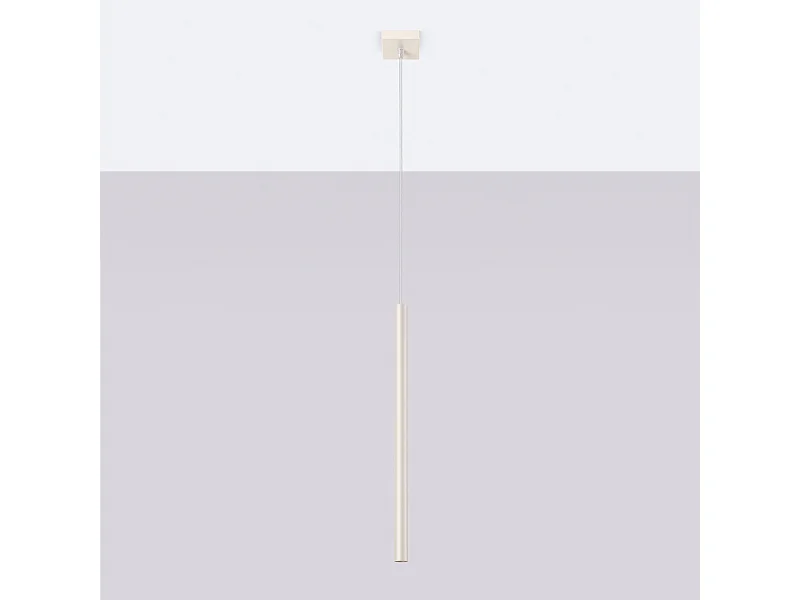 Hanglamp Brill modern van  - 1 lichtbronnen 4000K - L.8 x H.114 cm - beige