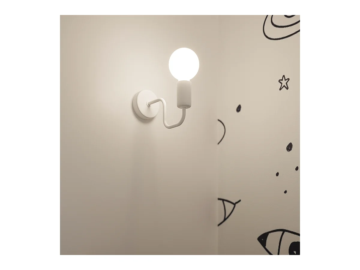 Plafonniers Infinix industriel en acier - 6 sources lumineuses 3000K - L.80 x H.15,5 cm - blanc