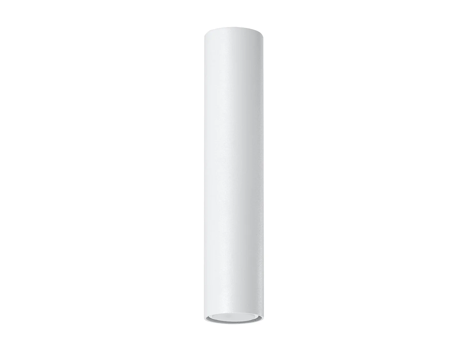 Plafonniers Toris moderne en acier - 1 sources lumineuses 4000K - L.6 x H.30 cm - blanc