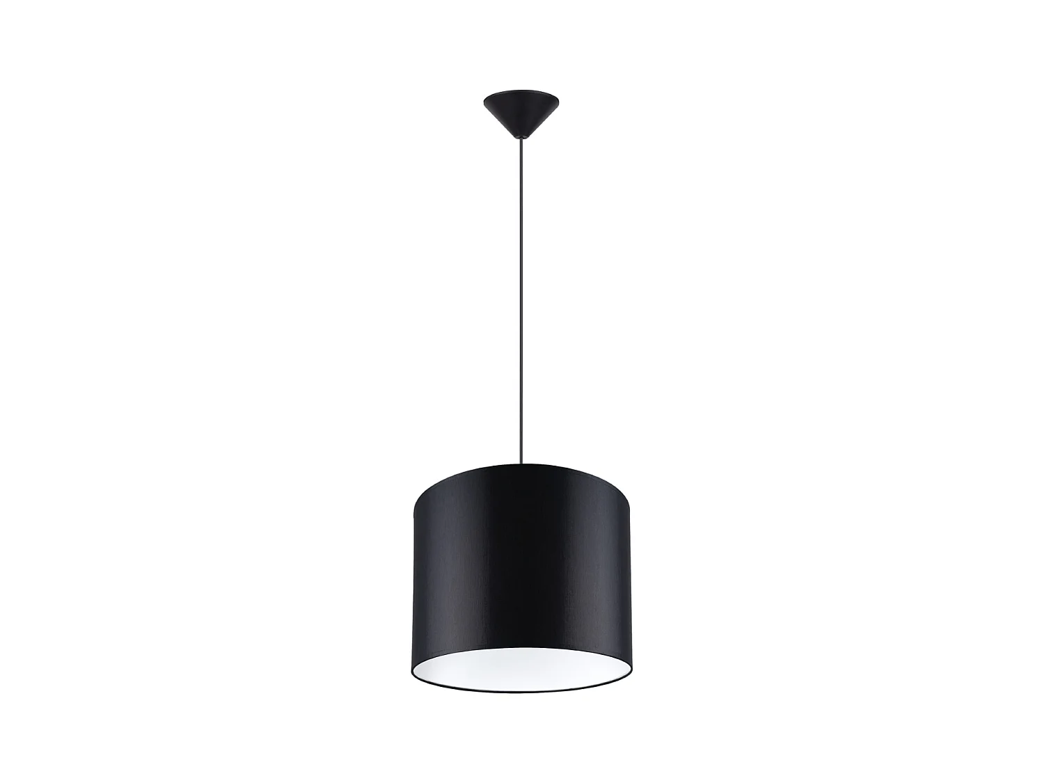 Hanglampen Gloxo minimalistisch van  - 1 lichtbronnen 4000K - L.30 x H.88 cm - zwart