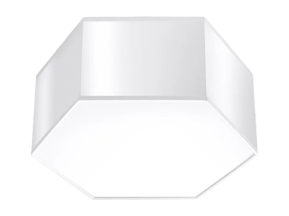 Plafonniers Solinia moderne en PVC - 2 sources lumineuses 4000K - L.30,5 x H.13,5 cm - blanc