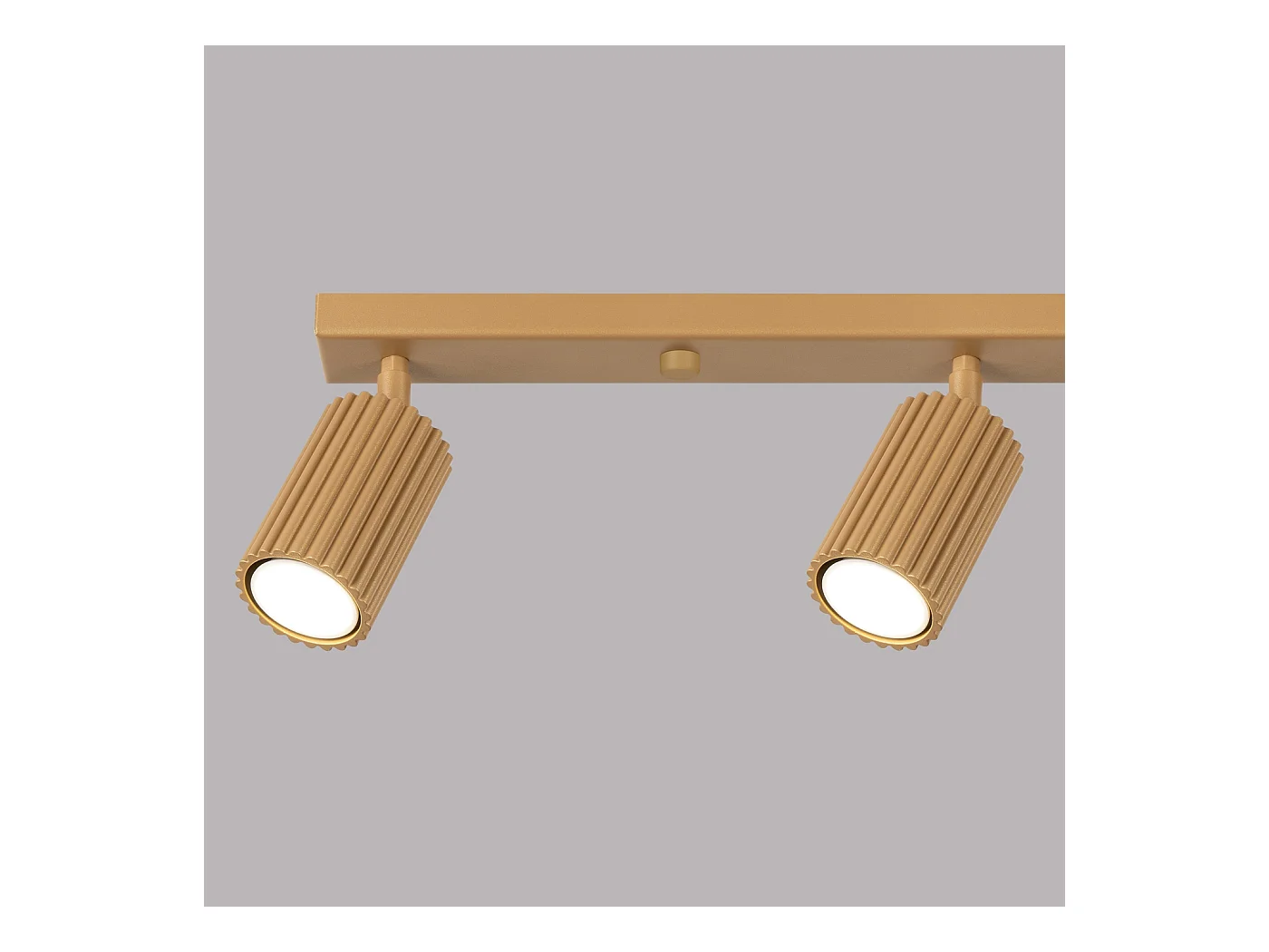 Plafondlamp Gloow minimalistisch van  - 4 lichtbronnen 3000K - L.81 x H.16,5 cm - gouden