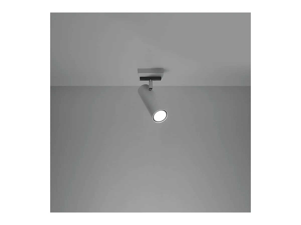 Plafondlampen Invicta modern van  - 1 lichtbronnen 4000K - L.8 x H.20 cm - wit