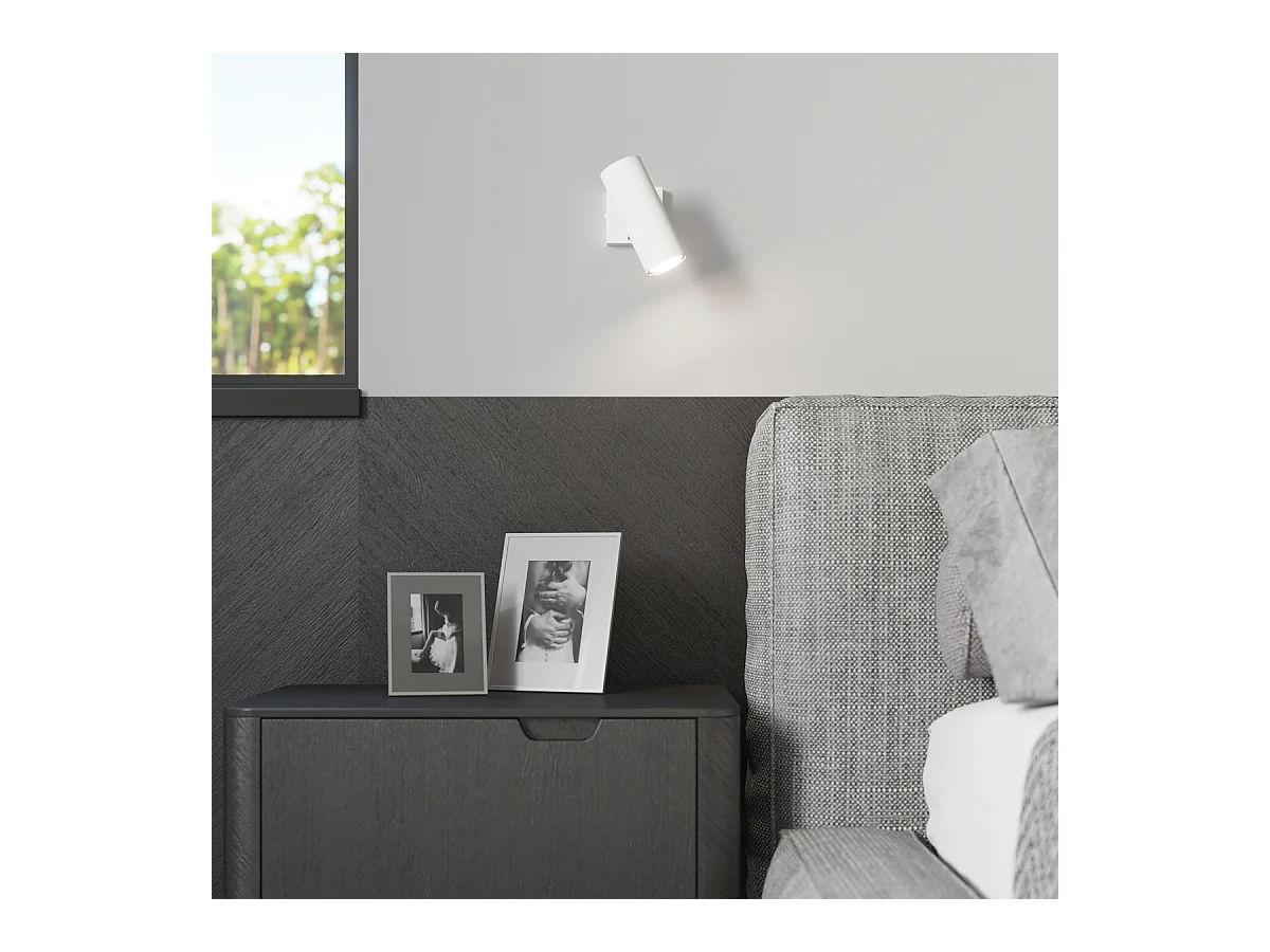 Plafondlampen Invicta modern van  - 1 lichtbronnen 4000K - L.8 x H.20 cm - wit