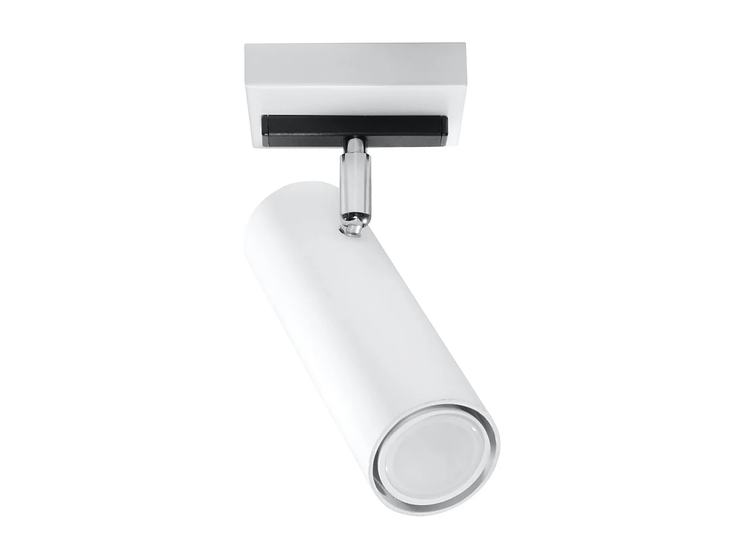 Plafonniers Invicta moderne en acier - 1 sources lumineuses 4000K - L.8 x H.20 cm - blanc