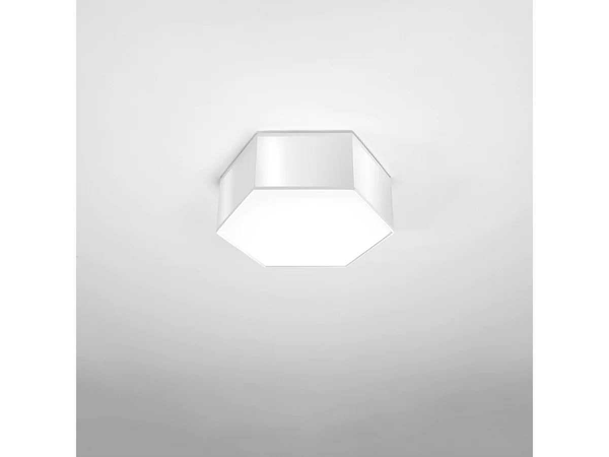 Plafondlampen Solinia modern van  - 2 lichtbronnen 4000K - L.30,5 x H.11,5 cm - wit