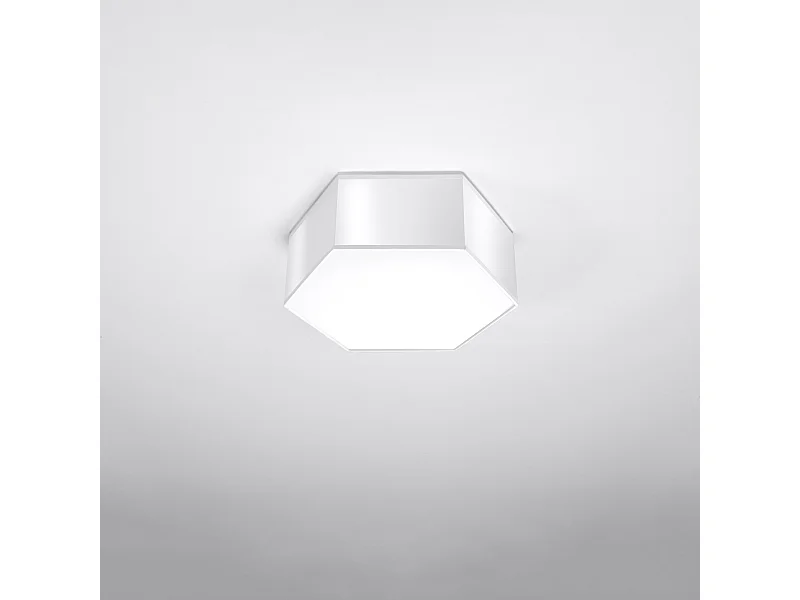 Plafondlampen Solinia modern van  - 2 lichtbronnen 4000K - L.30,5 x H.11,5 cm - wit