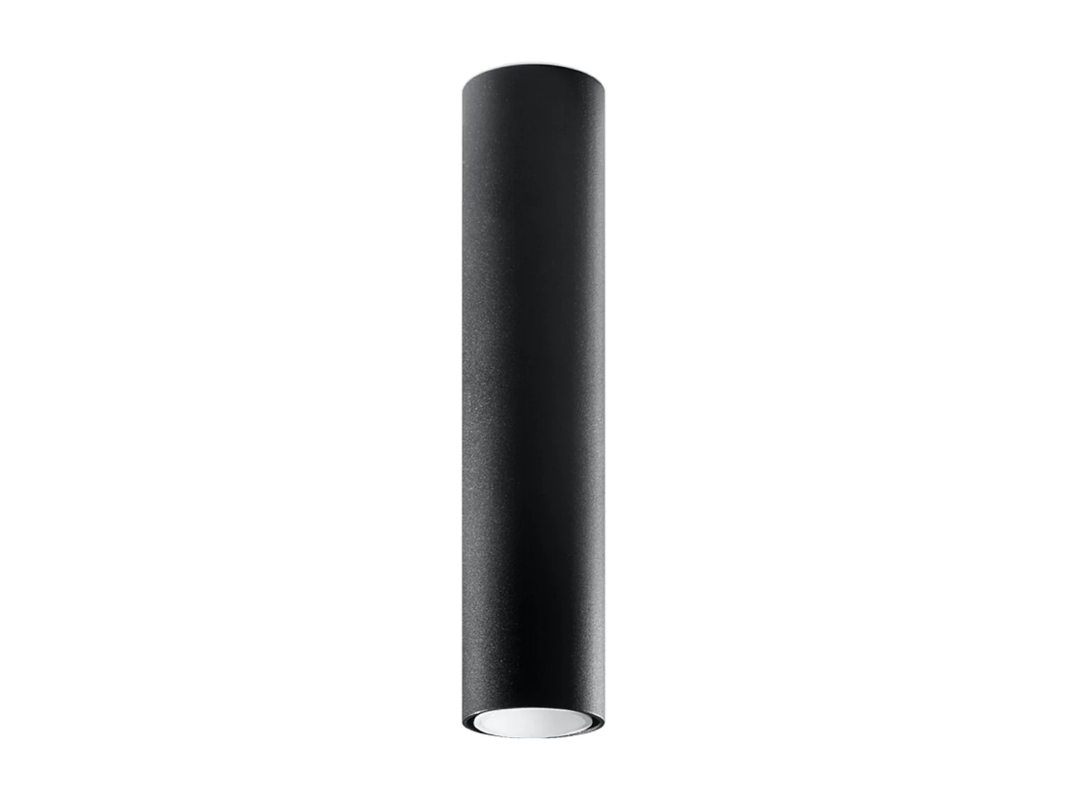 Plafonniers Toris moderne en acier - 1 sources lumineuses 3000K - L.6 x H.40 cm - noir