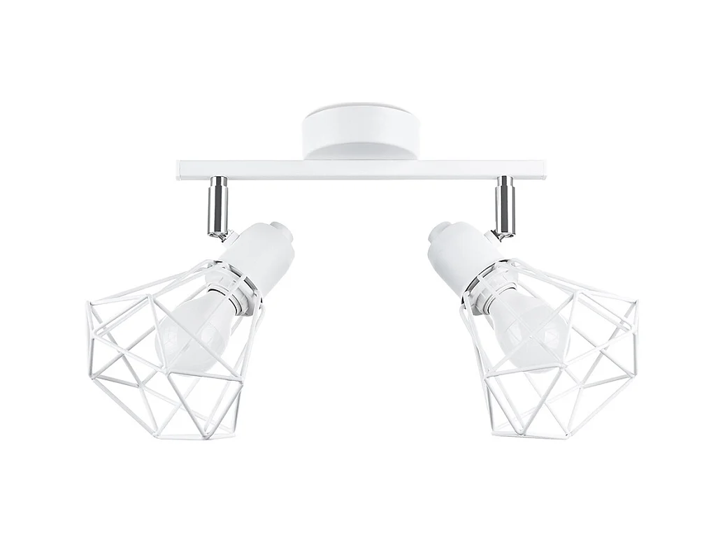 Plafondlampen Lunova modern van  - 2 lichtbronnen 4000K - L.31 x H.19 cm - wit