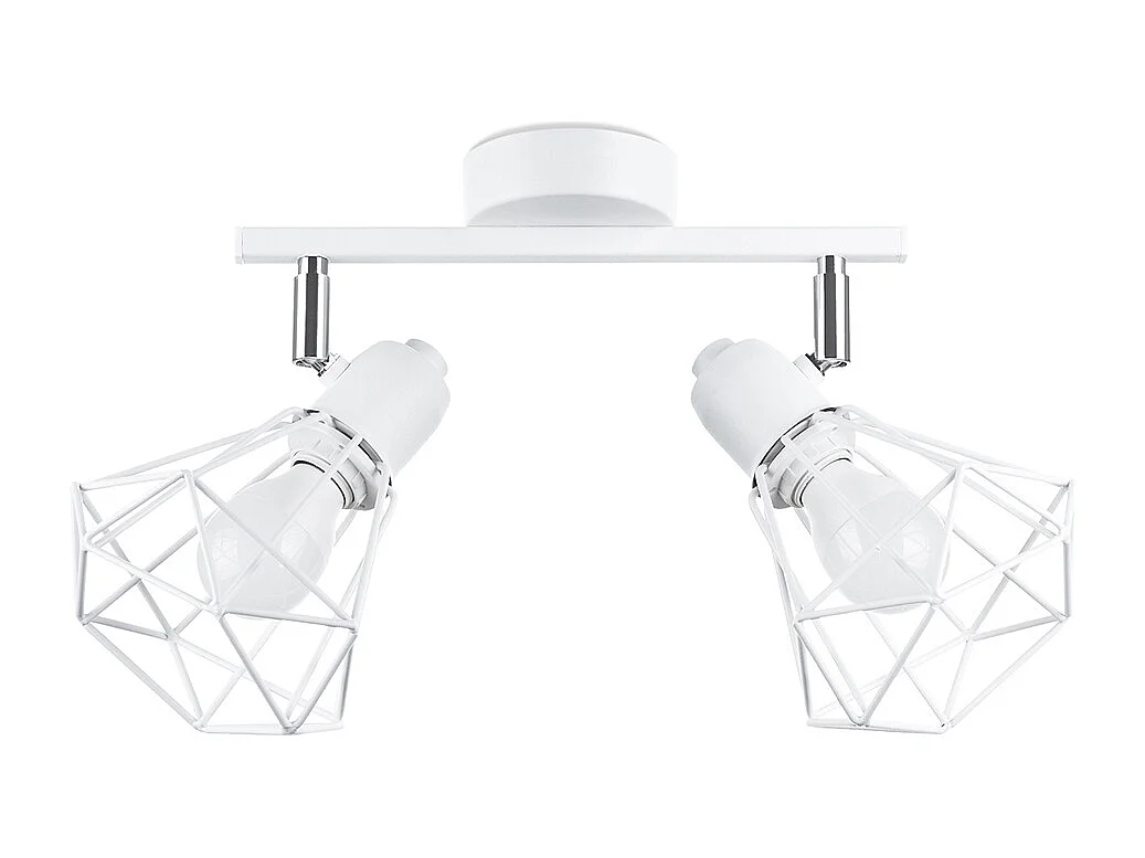 Plafondlampen Lunova modern van  - 2 lichtbronnen 4000K - L.31 x H.19 cm - wit