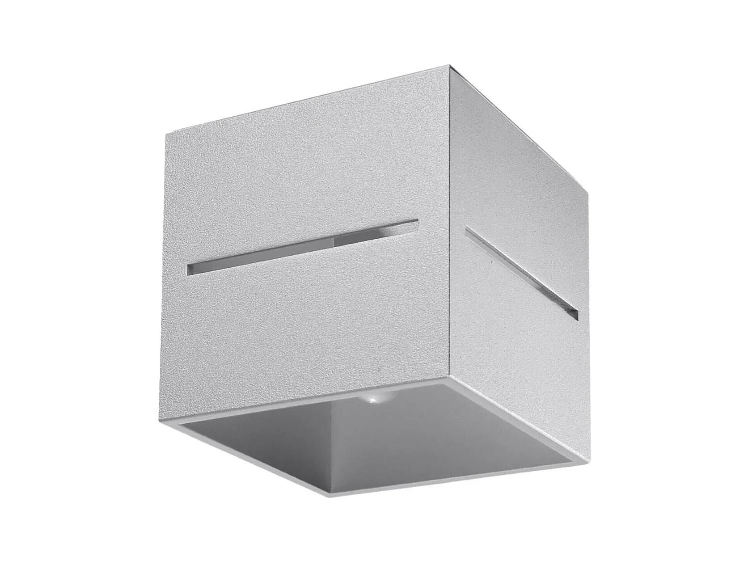 Lámparas de techo Zorbo moderno de aluminio - 1 fuentes luminosas 4000K - L.10 x A.10 cm - gris