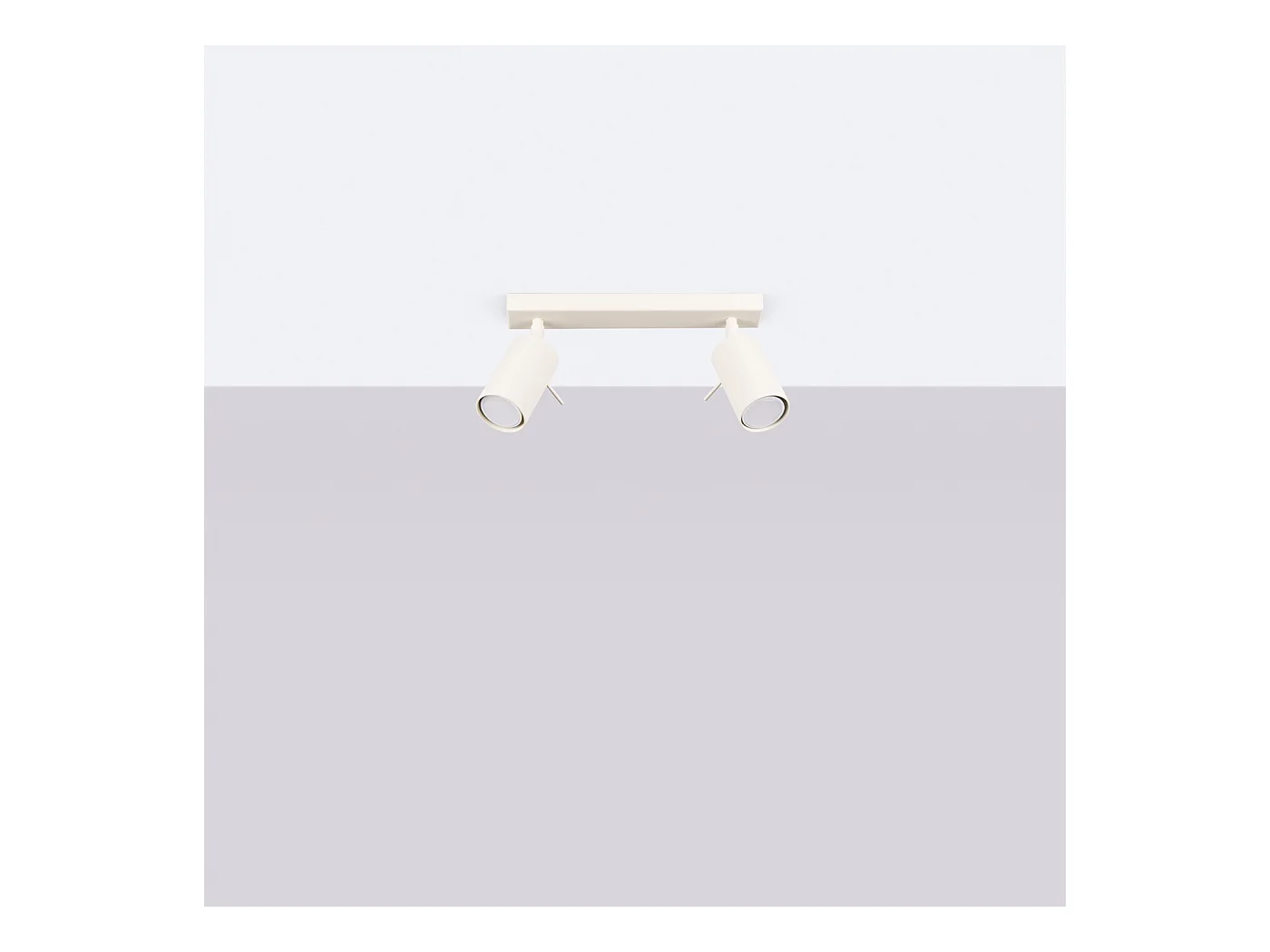 Lampa sufitowa nowoczesny Briix, stal - 2 źródło światła 3000K - L.30 x H.17 cm - beżowy