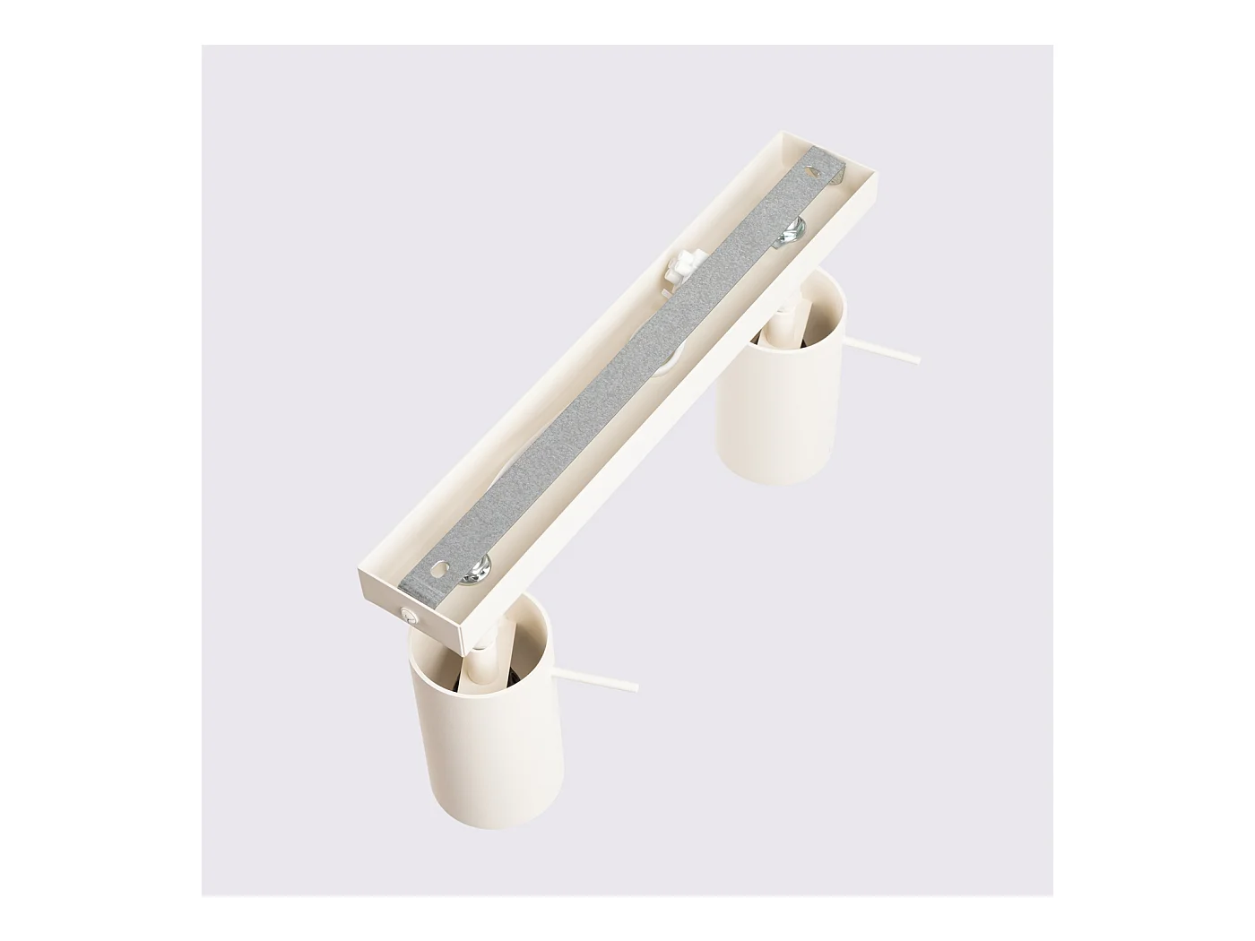 Lampa sufitowa nowoczesny Briix, stal - 2 źródło światła 3000K - L.30 x H.17 cm - beżowy