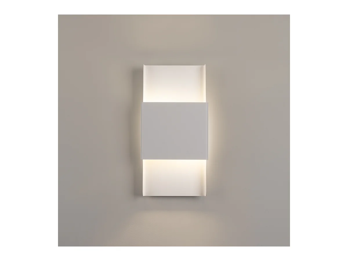 Kinkiety nowoczesny Zelfon, stal - 2 źródło światła 4000K - L.20 x H.40 cm - biały