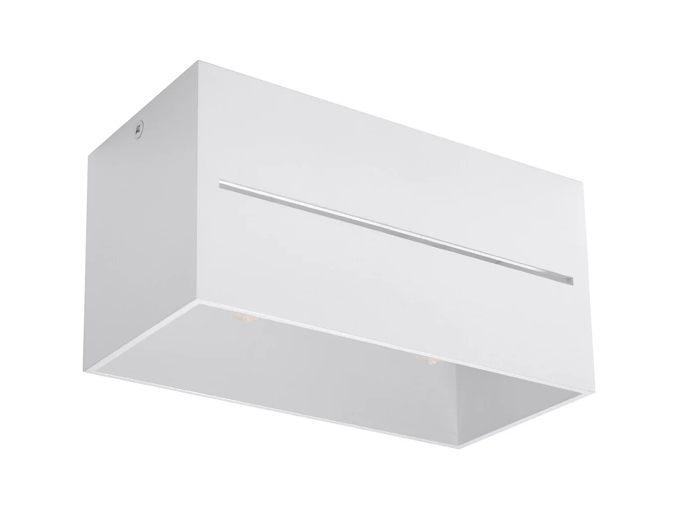 Plafondlampen Zorbo maxi modern van  - 2 lichtbronnen 4000K - L.20 x H.10 cm - wit