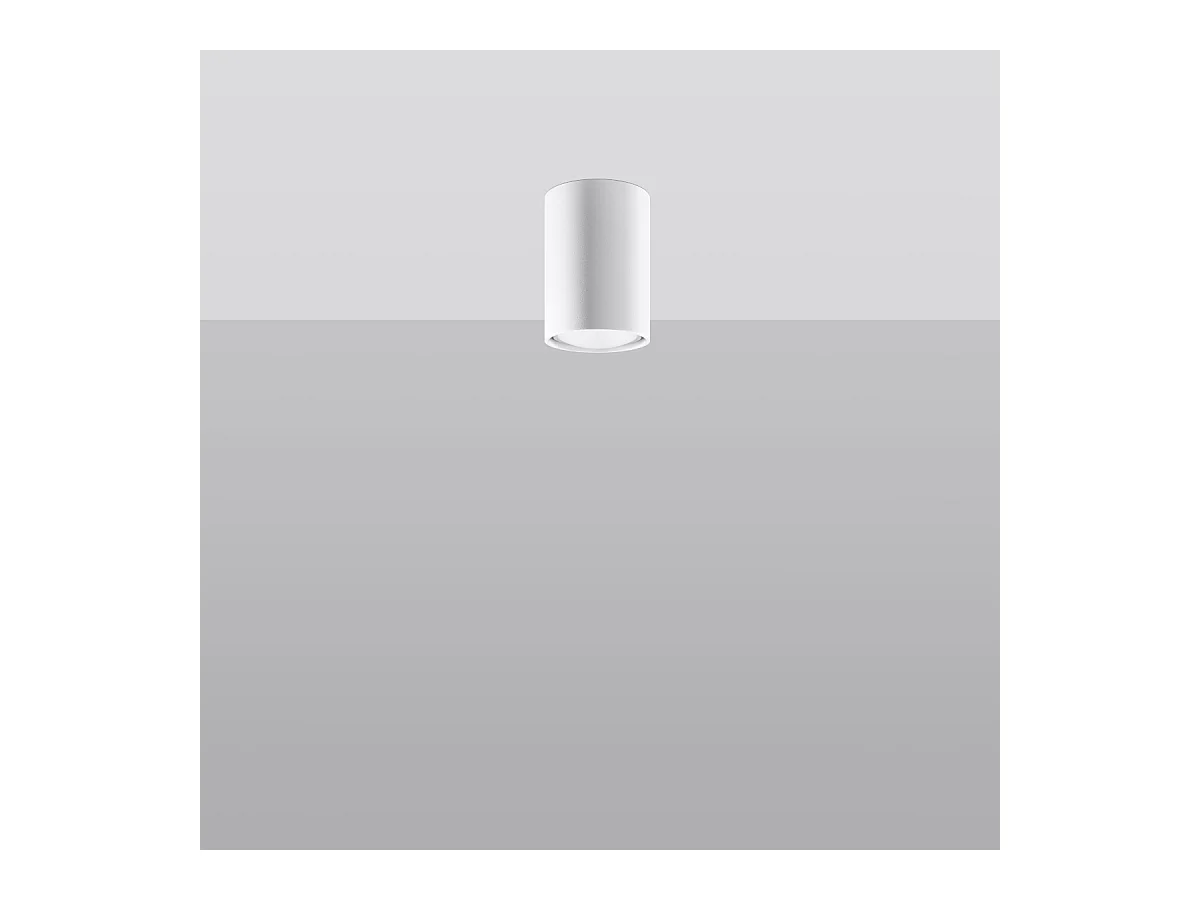 Plafondlampen Toris modern van  - 1 lichtbronnen 4000K - L.6 x H.10 cm - wit